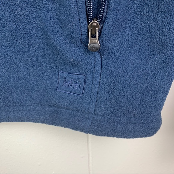 REI Full Zip Fleece Jacket Blue Men’s Medium Zipped Pockets - Picture 4 of 4